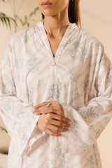 CELESTIAL WHITE PRINTED LAWN SHIRT