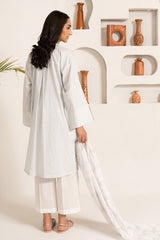 PORCELAIN GRIS-3PC (SHIRT,DUPATTA & TROUSER)