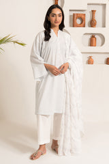 PORCELAIN GRIS-3PC (SHIRT,DUPATTA & TROUSER)