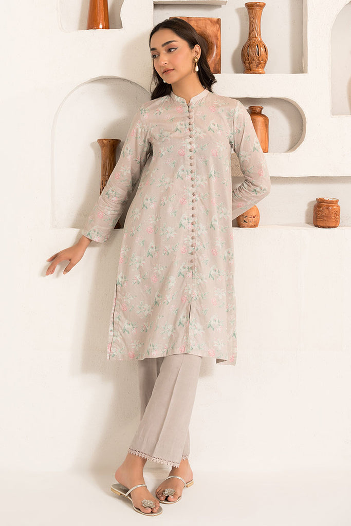 FLORAL ASH-2PC (SHIRT & TROUSER)