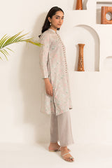 FLORAL ASH-2PC (SHIRT & TROUSER)