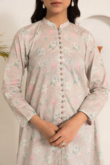 FLORAL ASH-2PC (SHIRT & TROUSER)