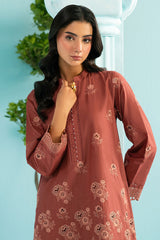 TANGERINE FLORA-2PC (SHIRT & TROUSER)