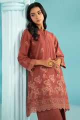 TANGERINE FLORA-2PC (SHIRT & TROUSER)