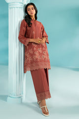 TANGERINE FLORA-2PC (SHIRT & TROUSER)