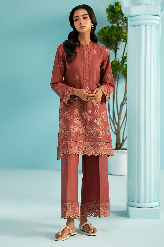TANGERINE FLORA-2PC (SHIRT & TROUSER)