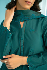 DEEP LAPIS-3PC (SHIRT, TROUSER & DUPATTA)