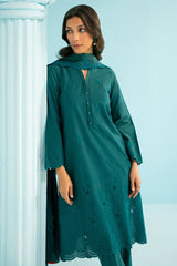 DEEP LAPIS-3PC (SHIRT, TROUSER & DUPATTA)