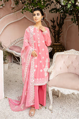 BALLET ROSEATE - EMBROIDERED LAWN - 3 PCS