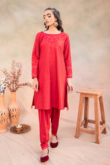 RUBY RED-2PC (SHIRT & TROUSER)