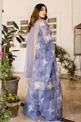 CELESTIAL JEWEL-4PC ORGANZA EMBROIDERED SUIT