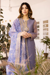 CELESTIAL JEWEL-4PC ORGANZA EMBROIDERED SUIT
