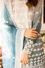IMPERIAL MIST-3PC SILK EMBROIDERED SUIT
