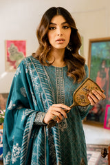 STELLAR OPALINE-4PC CHIFFON EMBROIDERED SUIT