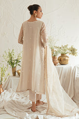 ROSE DUSK-4PC ORGANZA EMBROIDERED SUIT