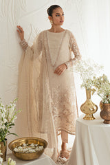 ROSE DUSK-4PC ORGANZA EMBROIDERED SUIT