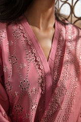 CORAL BOUGUET-3PC CHIKANKARI LAWN SUIT