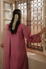 CORAL BOUGUET-3PC CHIKANKARI LAWN SUIT