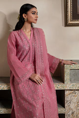 CORAL BOUGUET-3PC CHIKANKARI LAWN SUIT