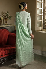 MINT VOYAGE-3PC CHIKANKARI LAWN SUIT