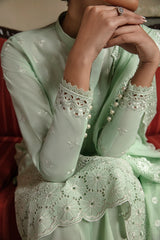 MINT VOYAGE-3PC CHIKANKARI LAWN SUIT