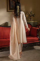 PEACH FUZZ-3PC CHIKANKARI LAWN SUIT