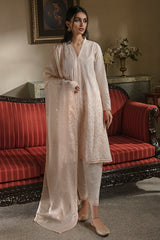 PEACH FUZZ-3PC CHIKANKARI LAWN SUIT