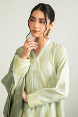 DIAMOND TRELLIS-A-3PC COTTON JACQUARD SUIT