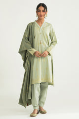 DIAMOND TRELLIS-A-3PC COTTON JACQUARD SUIT