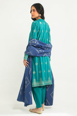 DIAMOND TRELLIS-B-3PC COTTON JACQUARD SUIT