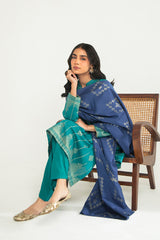 DIAMOND TRELLIS-B-3PC COTTON JACQUARD SUIT