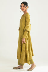 ETHNIC ERA-B-3PC COTTON JACQUARD SUIT