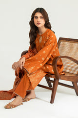 VERDURE TALE-A-3PC COTTON JACQUARD SUIT