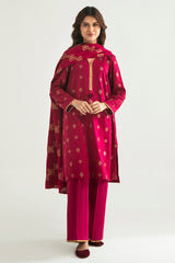 PEARL LIGHT-A-3PC COTTON JACQUARD SUIT
