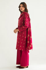 PEARL LIGHT-A-3PC COTTON JACQUARD SUIT