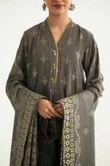 TRIBAL VISION-B-3PC COTTON JACQUARD SUIT