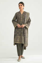 TRIBAL VISION-B-3PC COTTON JACQUARD SUIT