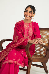 MAJESTIC CHARM-B-3PC COTTON JACQUARD SUIT