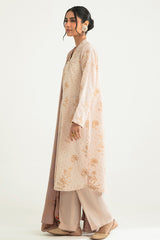 FLORAL DUST-B-3PC COTTON JACQUARD SUIT