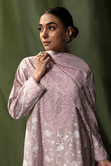 BURNISHED HUES-3PC LAWN EMBROIDERED SUIT