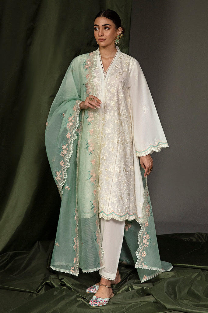 BLOOMING SERENE-3PC LAWN EMBROIDERED SUIT