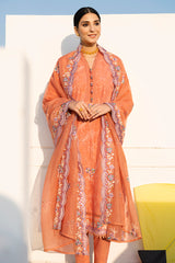 CARNELIAN SCENT-3PC EMBROIDERED LAWN SUIT