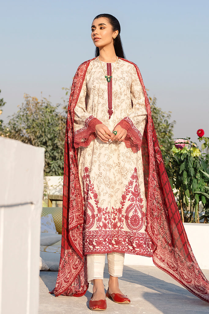 ALABASTER TINT-3PC DIGITAL PRINTED LAWN SUIT