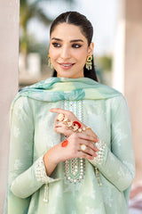 EDEN GLOW-3PC COTTON JACQUARD SUIT