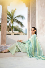 EDEN GLOW-3PC COTTON JACQUARD SUIT