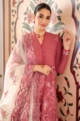 ARNIT BLUSH-3PC EMBROIDERED LAWN SUIT
