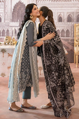 TENDER FROST-3PC EMBROIDERED LAWN SUIT