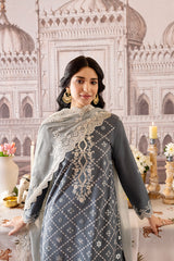 TENDER FROST-3PC EMBROIDERED LAWN SUIT