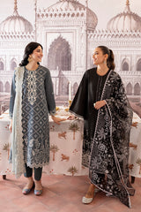 TENDER FROST-3PC EMBROIDERED LAWN SUIT