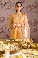 VIGOUR FLORET-3PC EMBROIDERED LAWN SUIT